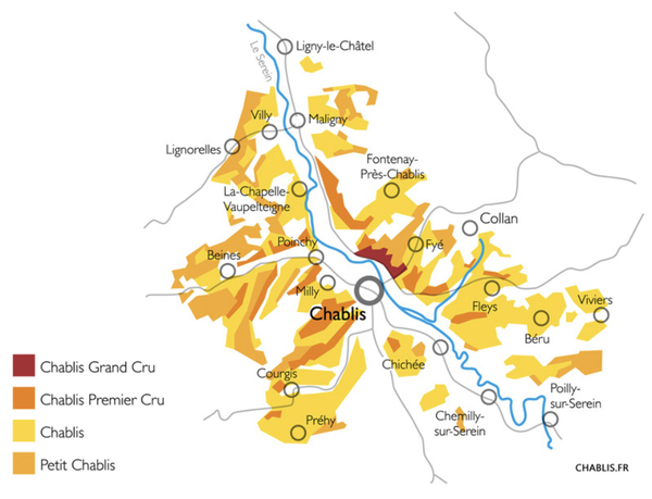 Map courtesy of chablis-wines.com